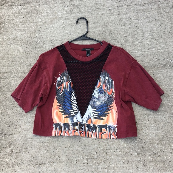 unicorn crop top forever 21